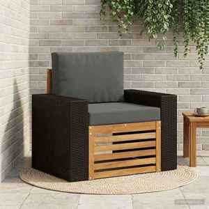 vidaXL Canapea Medie pentru Exterior Lemn Solid de Acacia natural imagine