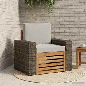 vidaXL Canapea Medie pentru Exterior Lemn Solid de Acacia natural imagine