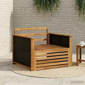 vidaXL Canapea Medie pentru Exterior natural imagine