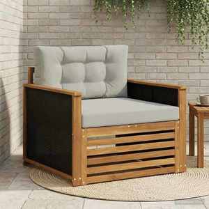 vidaXL Canapea Medie pentru Exterior natural imagine