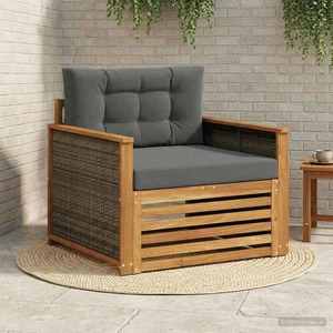 vidaXL Canapea Medie pentru Exterior natural imagine