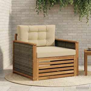 vidaXL Canapea Medie pentru Exterior natural imagine