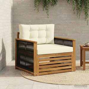 vidaXL Canapea Medie pentru Exterior natural imagine