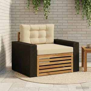vidaXL Canapea Medie pentru Exterior Lemn Solid de Acacia natural imagine