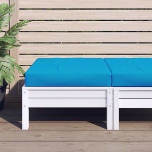vidaXL Pernă de taburet paleți, albastru deschis, material textil imagine