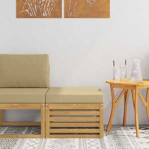 vidaXL Taburet pentru exterior Lemn Solid de Acacia Alb imagine