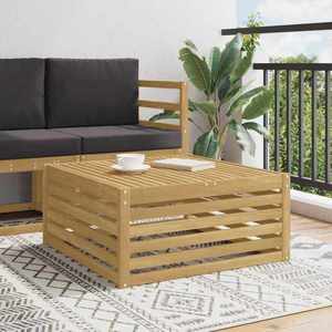 vidaXL Masă de exterior Lemn Solid de Acacia Alb 79 x 79 x 37 cm imagine
