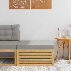 vidaXL Taburet pentru exterior Lemn Solid de Acacia Alb imagine