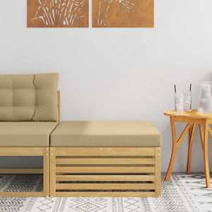 vidaXL Taburet pentru exterior Lemn Solid de Acacia Alb imagine