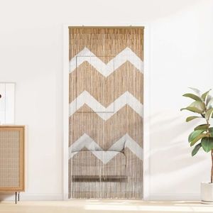 vidaXL Cortină pentru ușa de insecte multicolor 200 x 90 cm Bambus imagine