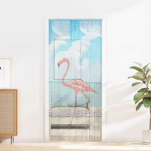 vidaXL Cortină pentru ușa de insecte multicolor 200 x 90 cm Bambus imagine