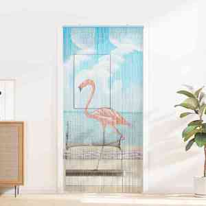 vidaXL Cortină pentru ușa de insecte multicolor 200 x 100 cm Bambus imagine