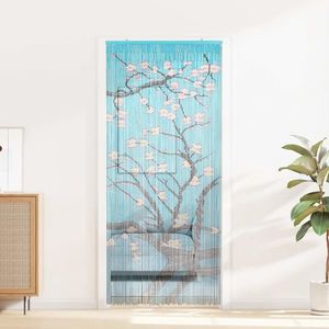 vidaXL Cortină pentru ușa de insecte multicolor 200 x 90 cm Bambus imagine
