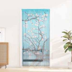 vidaXL Cortină pentru ușa de insecte multicolor 200 x 100 cm Bambus imagine