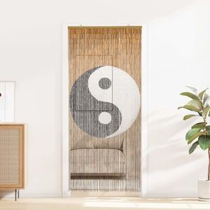 vidaXL Cortină pentru ușa de insecte multicolor 200 x 90 cm Bambus imagine