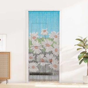 vidaXL Cortină pentru ușa de insecte multicolor 200 x 90 cm Bambus imagine