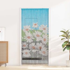 vidaXL Cortină pentru ușa de insecte multicolor 200 x 100 cm Bambus imagine