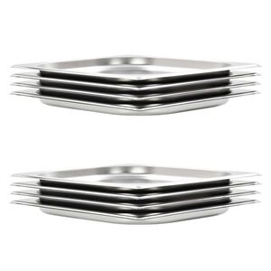 vidaXL Recipiente Gastronorm 8 buc. GN 1/2 20 mm oțel inoxidabil imagine