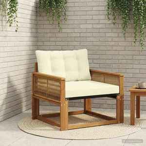 vidaXL Set de canapele de exterior Lemn solid de Acacia și Textilene imagine