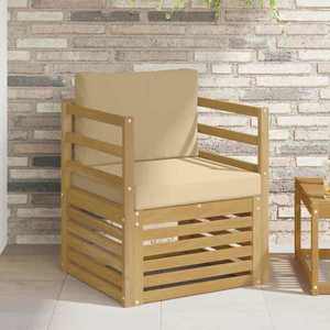 vidaXL Canapea de exterior Poliester Alb imagine