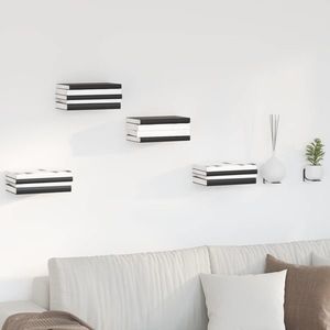 vidaXL Raft suspendat cu raft 24 pcs Antracit 6 x 10, 8 x 6, 6 cm imagine