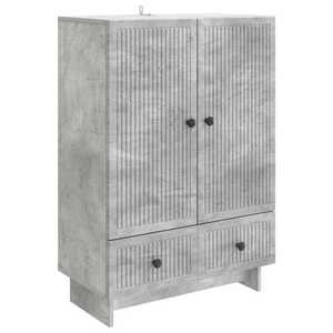 vidaXL Bufet Gri Beton 66 x 34, 5 x 95 cm Lemn prelucrat imagine