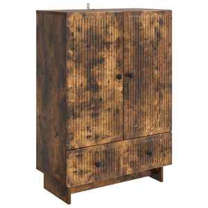 vidaXL Bufet Stejar Afumat 66 x 34, 5 x 95 cm Lemn prelucrat imagine