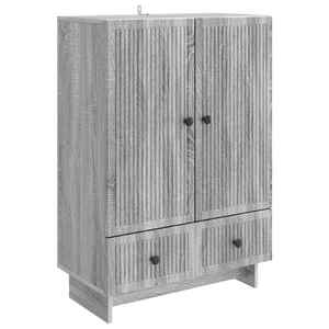 vidaXL Bufet Sonoma gri 66 x 34, 5 x 95 cm Lemn prelucrat imagine