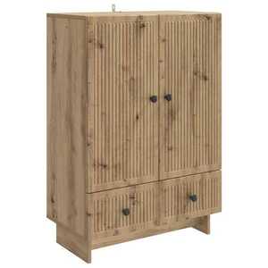 vidaXL Bufet Stejar Artizanal 66 x 34, 5 x 95 cm Lemn prelucrat imagine