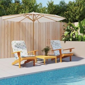 vidaXL Perne de scaun adirondack, 2 buc, model frunze, textil Oxford imagine