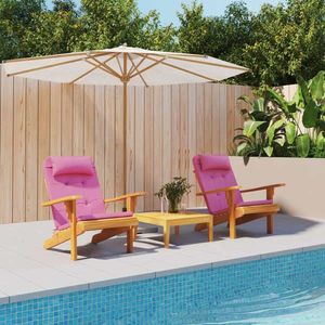 vidaXL Perne pentru scaun Adirondack, 2 buc., roz, țesătură Oxford imagine
