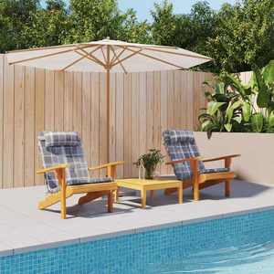 vidaXL Perne scaun Adirondack, 2 buc, gri, careuri, textil oxford imagine