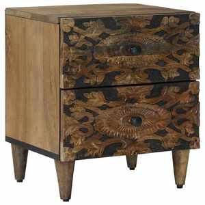 vidaXL Dulap de noapte Maro 40 x 33, 5 x 46 cm Lemn de mango solid imagine