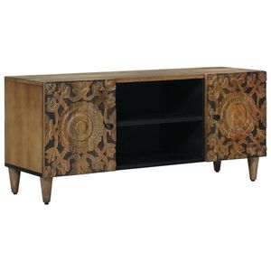 vidaXL Cabinet TV Maro 105 x 33, 5 x 46 cm Lemn de mango solid imagine