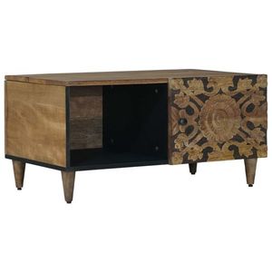 vidaXL Masă de cafea Maro 80 x 50 x 40 cm Lemn de mango solid imagine