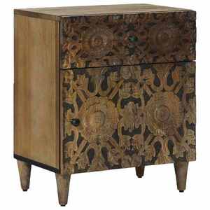 vidaXL Dulap pentru pat Maro 50 x 33 x 60 cm Lemn de mango solid imagine