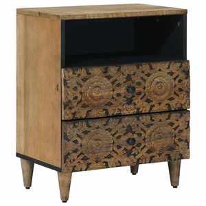 vidaXL Dulap pentru pat Maro 50 x 33 x 60 cm Lemn de mango solid imagine