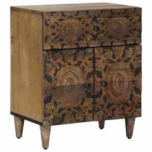 vidaXL Dulap pentru pat Maro 50 x 33 x 60 cm Lemn de mango solid imagine
