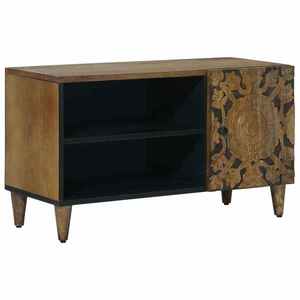 vidaXL Cabinet TV cu raft Maro 80 x 31, 5 x 46 cm Lemn de mango solid imagine