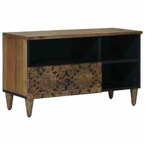 vidaXL Cabinet TV cu sertar Maro 80 x 33, 5 x 46 cm Lemn de mango solid imagine