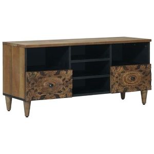 vidaXL Cabinet TV cu raft Maro 100 x 33, 5 x 46 cm Lemn de mango solid imagine