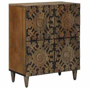 vidaXL Bufet cu depozitare Maro 60 x 33, 5 x 75 cm Lemn de mango solid imagine