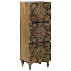 vidaXL Șifonier Înalt Maro 40 x 33, 5 x 110 cm Lemn de mango solid imagine
