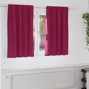 vidaXL Perdele Opaque cu Inel 2 pcs Roșu Vin 140 x 140 cm Poliester imagine