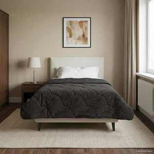 vidaXL Duvet de iarnă Patos Antracit 135 x 200 cm imagine