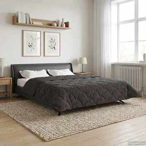 vidaXL Duvet de iarnă Patos Antracit 200 x 220 cm imagine