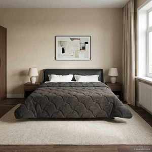 vidaXL Duvet de iarnă Patos Antracit 220 x 240 cm imagine