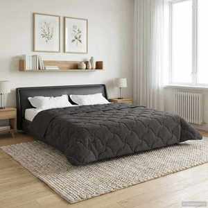 vidaXL Duvet de iarnă Patos Antracit 220 x 260 cm imagine