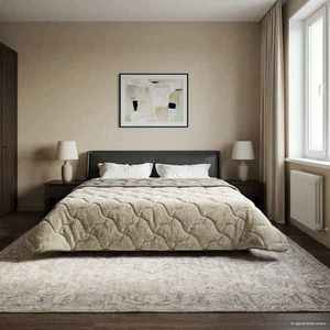 vidaXL Duvet de iarnă Patos Gri deschis 220 x 240 cm imagine
