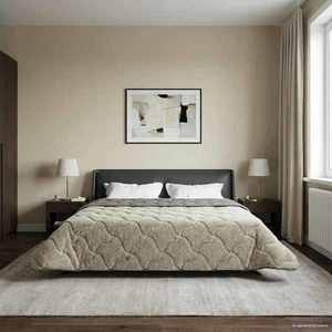 vidaXL Duvet de iarnă Patos Gri deschis 220 x 260 cm imagine